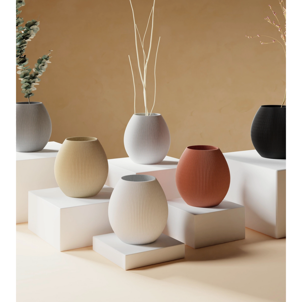 Minimalistische Vase RUND 3D-Druck